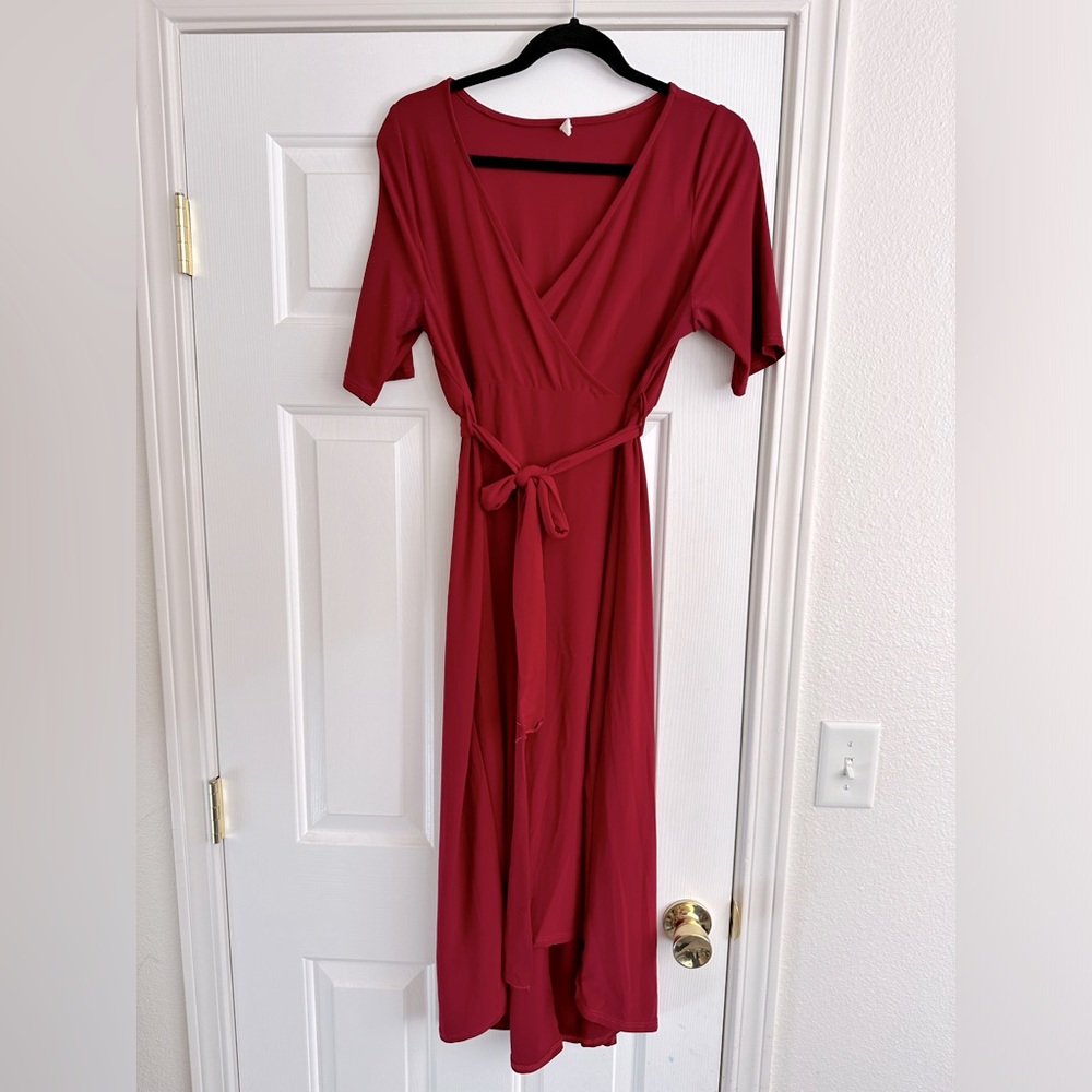 Pinkblush Maternity Wrap Dress